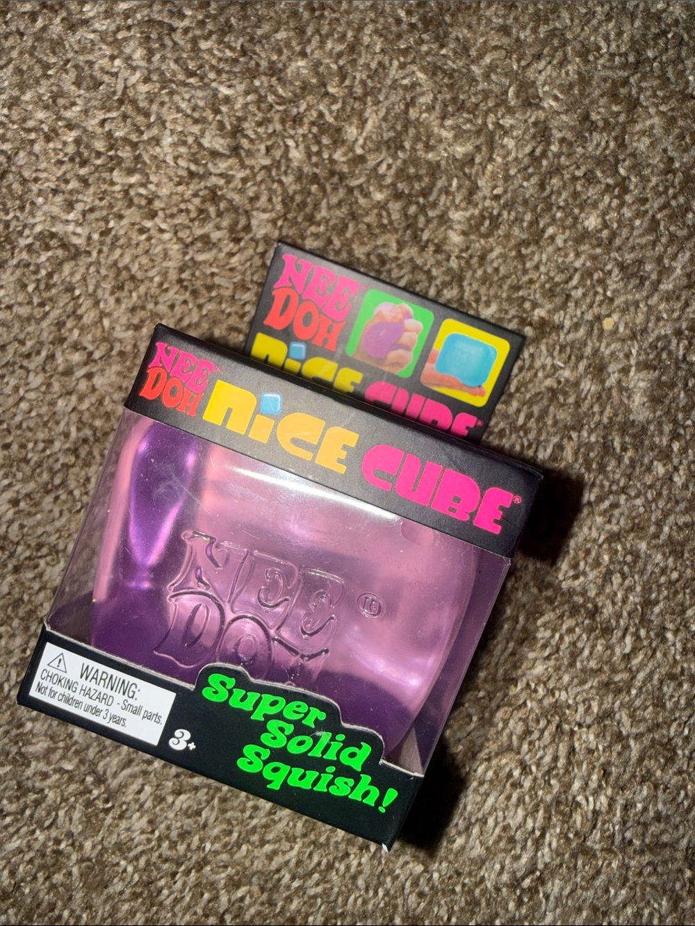 Needoh Nice Cube Super Solid Squish - Purple